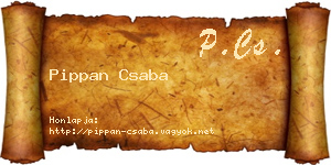 Pippan Csaba névjegykártya